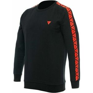 Dainese Sweater Stripes Negru/Roșu Fluorescent L Hanorac imagine