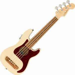 Fender Fullerton Precision Bass Uke Ukulele bas Olympic White imagine