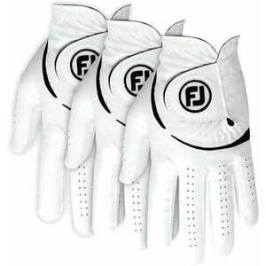 Footjoy Weathersof Golf (3 Pack) White/Black M Mănuși pentru bărbați imagine