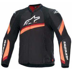 Alpinestars T-GP Plus V4 Jacket Black/Red/Fluo XL Geacă textilă imagine