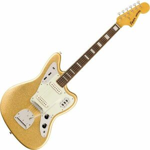 Fender Squier FSR Classic Vibe 70s Jaguar LRL Gold Sparkle Chitară electrică imagine