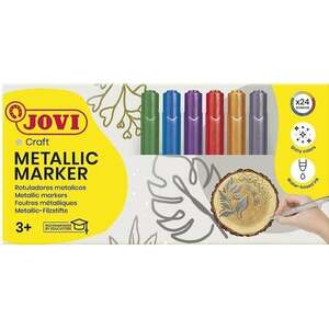 Jovi Metallic Markers Marker acrilic metalic 24 buc imagine