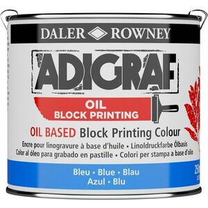 Daler Rowney Adigraf Block Printing Oil Culoare pentru linogravură Blue 250 ml imagine