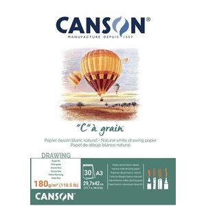 Canson Pad Càgrain A3 180 g White Carnete de Schițe imagine