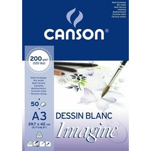 Canson Pad Imagine A3 200 g White Carnete de Schițe imagine