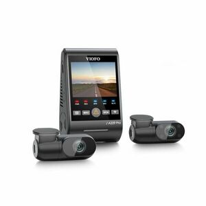 Camera auto tripla Viofo A229-PRO-4K-3CH, 4K/2K/Full HD, WiFi, GPS Logger, microfon, slot card, super night vision 2.0 imagine