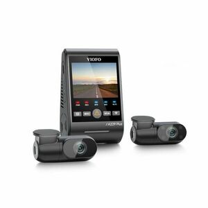 Camera auto tripla Viofo A229-PLUS-3CH, 2K/2K/Full HD, WiFi, GPS Logger, microfon, slot card, super night vision 2.0 imagine