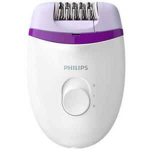 Epilator Philips Satinelle Essential BRE225/00, 2 viteze (Alb/Mov) imagine