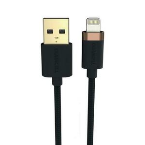 Cablu de date Duracell USB7012A, USB-A - Lightning, 5V/3A, 1m (Negru) imagine