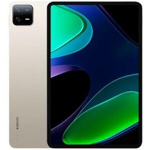 Tableta Xiaomi Pad 6, Procesor Octa-Core Qualcomm Snapdragon 870, Ecran IPS LCD Billion Colors 11inch, 6GB RAM, 128GB Flash, Wi-Fi, Bluetooth, Android (Auriu) imagine