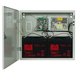 Sursa de alimentare pentru sisteme de detectie incendiu 24V/10A in cutie metalica Merawex ZSP100-10A-18 , loc pentru 2 acumulatori 12V/18Ah, Tensiune de intrare: 100/230VAC imagine