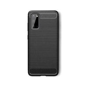 Husa compatibila cu Samsung Galaxy S20 FE Carbon Flexibil, Negru imagine