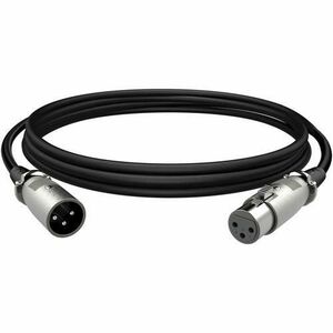 Cablu pentru microfon HyperX XLR, lungime 3m, conector din zinc cu 3 pini, compatibil HyperX ProCast, Negru imagine