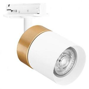 Spot LED pe sina Ledvance TRACKLIGHT GOLD CYLINDER, 1xGU10 (neinclus), max 35W, IP20, reglabil, Ø65x142mm, Alb/Auriu imagine