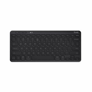 Tastatura Wireless Trust Lyra, USB Wireless/Bluetooth, Negru imagine