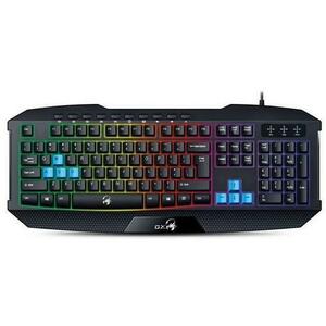 Tastatura Gaming Genius Scorpion K215, USB, Iluminata (Negru) imagine