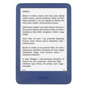 E-Book Reader Amazon Kindle 11 2022, 6inch, 300ppi, 16GB, Bluetooth, Wi-Fi, Versiunea cu Reclame (Albastru) imagine