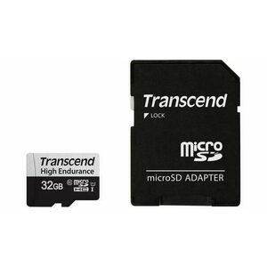 Card de memorie Transcend USD350V, 32GB, microSDHC, UHS-I U1, Adaptor SD inclus imagine