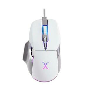 Mouse Gaming FoxXray BM-88 Starship, iluminare RGB, Cu fir, 7200 dpi (Alb) imagine