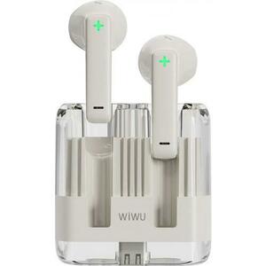 Casti True Wireless WiWu T21, Bluetooth 5.3, ENC, Autonomie 4 ore (Alb) imagine