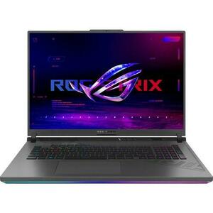 Laptop Gaming ASUS ROG Strix G18 G814JVR (Procesor Intel® Core™ i9-14900HX (36M Cache, up to 5.80 GHz), 18inch 2.5K 240Hz, 16GB, 1TB SSD, NVIDIA GeForce RTX 4060 @8GB, DLSS 3.0, Negru/Gri) imagine