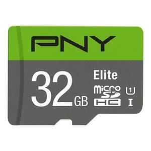 Card de memorie PNY Elite, 32GB, microSDHC, Clasa 10, A1, UHS-I U1, V10, Adaptor SD inclus imagine