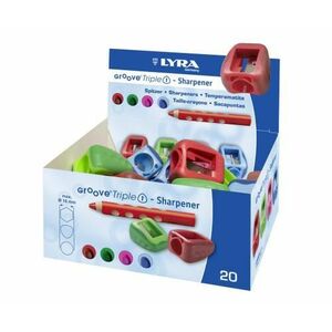 Ascutitoare simpla LYRA Groove Triple One, pentru creioane colorate Maxi imagine