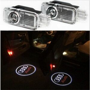 Set 2 Holograme LED cu LOGO AUDI pentru Portiere imagine