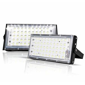 Set 2 Lampa Lucru 220V 50W 50 LED SMD Proiector Dreptunghiular imagine