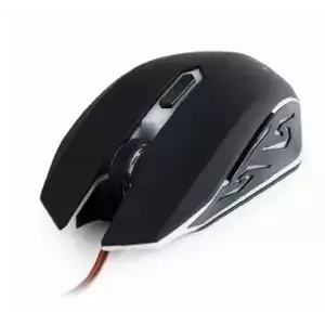 Mouse Gaming Gembird Optical 2400 DPI black with red backlight imagine