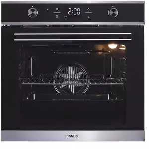 Cuptor incorporabil Samus SC626GDX9, Electric, 75 L, 9 functii, Display digital, Semi grill, Funcție pizza, Ghidaje interioare, Clasă energetică A, Indicator de gătire, Negru imagine