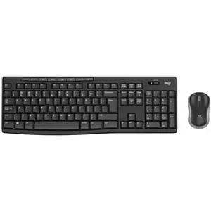 Kit Logitech Wireless Desktop MK270, USB 2.0, layout US INTL, Negru imagine