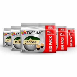 Set 5 x Capsule cafea, Jacobs Tassimo Espresso Ristretto, 120 bauturi x 50 ml, 120 capsule imagine