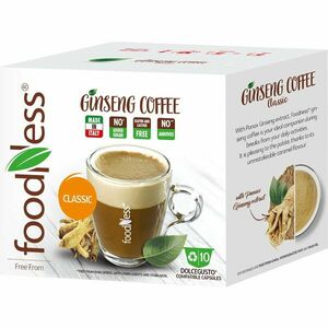 Capsule Foodness mix cu aroma de cafea si ginseng, compatibile Dolce Gusto, 10 capsule, 120g imagine