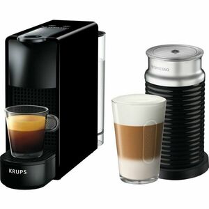 Pachet Espressor Nespresso by Krups Essenza Mini XN111810, 1450W, 19 Bar, + Aparat pentru spumare lapte Aeroccino 3 Negru, 0.6L, Negru, + set capsule degustare imagine