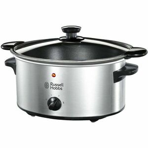 Slow cooker Cook Home Searing 22740-56, 3.5 l, 2 setari gatit, mentinere la cald, include tigaie prajit, inox imagine