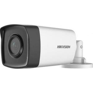 Camea supraveghere video Hikvision Turbo HD bullet DS-2CE17D0T-IT3F2C, 2MP, CMOS, 1920 × 1080@30fps, 2.8mm (Alb/Negru) imagine