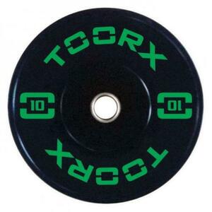 Disc olimpic TOORX ADBT-10, cauciuc, 10 KG (Negru) imagine