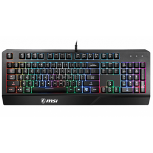 Tastatura Gaming MSI Vigor GK20, iluminare RGB, US Layout, USB (Negru) imagine