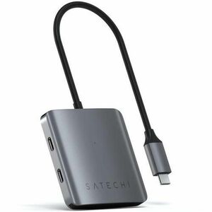 Hub Satechi USB-C 4 porturi, 4 x USB-C pâna la 5 Gbps, Plug and Play (Gri) imagine