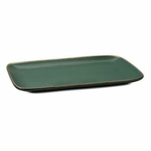 Set platouri Heinner KYRA HR-WDF-N326, Ceramica, 32 x 20 cm, 6 piese (Verde/Auriu) imagine