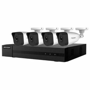 Sistem de supraveghere video Hikvision HiWatch HWK-N4184BH-MH, 4 camere 4MP IPC-B140H(2.8 mm), NVR HWD-6104MH-G2(B) imagine