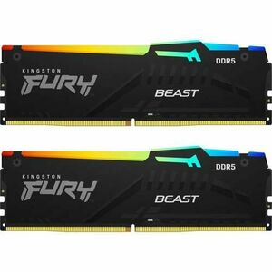 Memorii Kingston FURY Beast RGB, 64 GB (2x32GB), DDR5, 6400 MHz, CL32, EXPO imagine