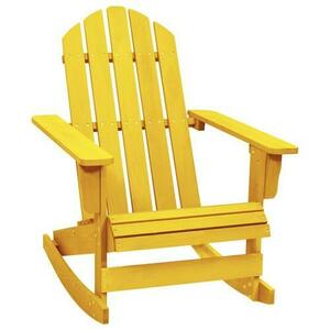 Scaun balansoar de gradina vidaXL 315884 Adirondack, Lemn masiv de brad, Galben imagine