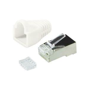 Conector modular Logilink, RJ45, 100 buc, Alb imagine