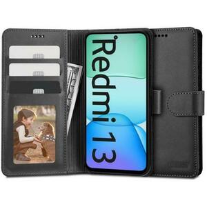 Husa pentru Xiaomi Redmi 13, Tech-Protect, Wallet, Neagra imagine