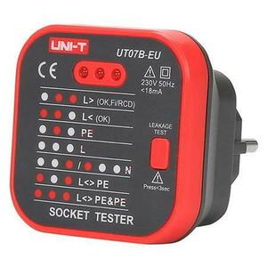 Multimetru digital tester retea UNI-T UT07B, Grad de protectie: IP40, Curent nominal: 10 A imagine