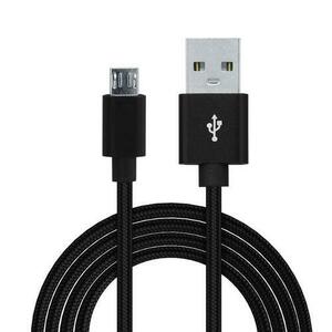 Cablu de date Spacer, USB 2.0 (T) la Micro-USB 2.0 (T), braided, retail pack, 1m, Negru imagine