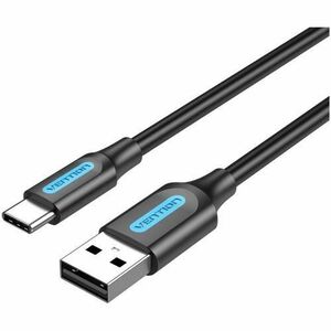 Cablu alimentare si date Vention, USB 2.0 (T) la USB Type-C (T), 1m rata transfer 480 Mbps, invelis PVC, Negru imagine