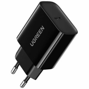 Incarcator retea Quick Charge 18W, 1 x USB Type-C 5V/3A, negru imagine